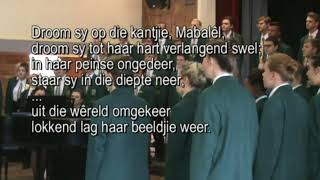 Hoërskool Wonderboom se koor sing n verwerking van quotMabalelquot van Eugene Marais [upl. by Emmie]