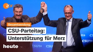 heute 1900 Uhr v 12102024 CSUParteitag Polen setzt Asylrecht teilweise aus KI am Arbeitsplatz [upl. by Nnylyam]