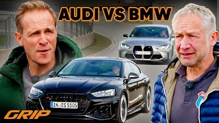 Audi amp BMW CompetitionPowerDuell 🦾🔥 RS5 Sportback vs M3 Competition M xDrive  GRIP [upl. by Elery746]