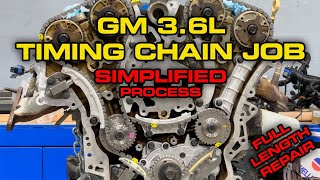 How To Replace Timing Chain On Chevy  GM 36L V6  Full Length Removal and Install  With Tips [upl. by Nnylsaj874]