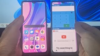 How to split screen on Redmi 9  How to enable split screen on Xiaomi Redmi 9 [upl. by Grose]