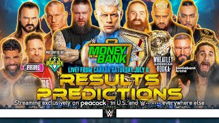 WWE Money in the Bank 2024  Results Predictions [upl. by Mitinger15]