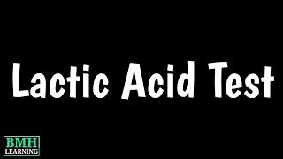 Lactic Acid Blood Test  Lactic Acidosis  Diabetic Ketoacidosis [upl. by Anawed109]