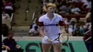 Becker vs McEnroe Hartford 1987 [upl. by Tiedeman]