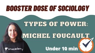 Types of Power  Disciplinary Sovereign Bio  Michel Foucault  Booster Dose of Sociology [upl. by Naamana]