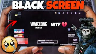 WARZONE MOBILE NEW SEASON 1 UPDATE BLACK SCREEN ISSUE [upl. by Esirahc]