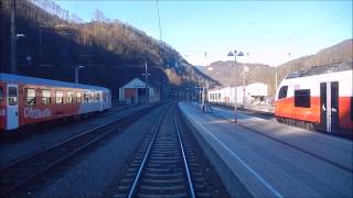 Führerstandsmitfahrt Kleinreifling  WaidhofenYbbs mit ÖBB 4024 [upl. by Atenaz674]