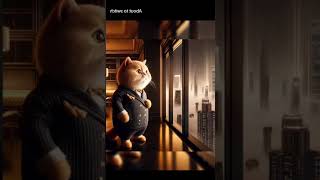 Professor cat waiting for someone emotional cute trending funny cartoon viralvideo [upl. by Rori236]