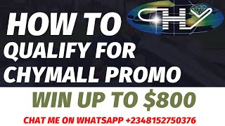 How to Qualify for the Chymall Ongoing Promo [upl. by Ambie]