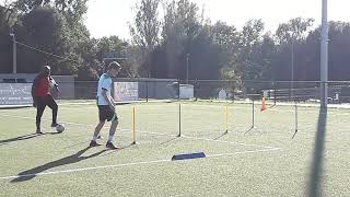 AMAURY DEKEYSER U17 SÉANCE DE PASSES DRILLS À LA DFA 3 [upl. by Nibla]