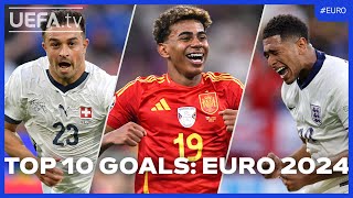 TOP 10 GOALS EURO 2024 [upl. by Dlaner]