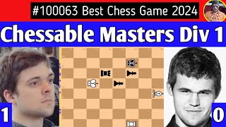 Vladimir Fedoseev vs Magnus Carlsen  Chessable Masters 2024 chess [upl. by Tedi]