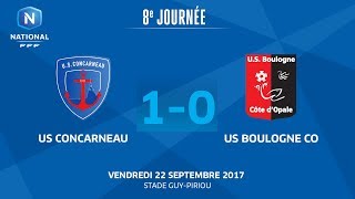 J8  US Concarneau  US Boulogne CO 10 le replay [upl. by Ardelis]