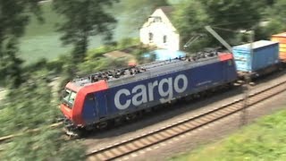 Eisenbahnen bei der Loreley ERS 189 RBS DB 185 SBB Cargo Re482 2x DB 185 145 2x 101 2x 428 [upl. by Smiley]