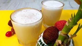 Litchi Drinks  Litchi Juice Recipe  Summer Refreshing Drinks at Home [upl. by Conlen]