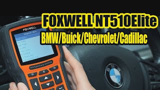 FOXWELL NT510 Elite Professional Customization Scanner BWMGMHondaToyotaFordMercedes BenzBuick [upl. by Ruenhcs786]