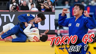 Tokyo Judo GS 2023  Day 1 Highlights [upl. by Eenhpad923]