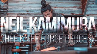 Neil Kamimura  Chef Knife Forge Process [upl. by Figge140]