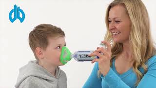 Inhalation mit der antistatischen Inhalierhilfe VORTEX® mit Maske für Babys und Kinder 04 Jahre [upl. by Etolas926]