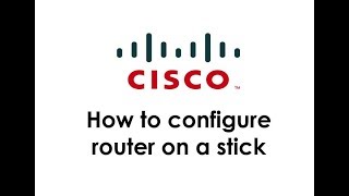 Cisco  Configuring Router on a stick using GNS3 [upl. by Kliber]