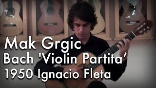 Bach Violin Partita in D minor  Chaconne played by Mak Grgic [upl. by Atiroc]