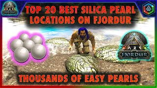 The 20 Best Silica Pearl Locations on Ark Fjordur  Easy Safe Pearl Locations [upl. by Oirad]