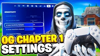 NEW Best OG Chapter 1 Controller Settings For Fortnite PS4PS5XBOXPC [upl. by Annairoc]