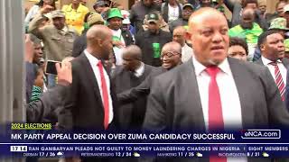 2024 Elections  Electoral Court rules in favour of Zuma MK candidacy [upl. by Eciral]