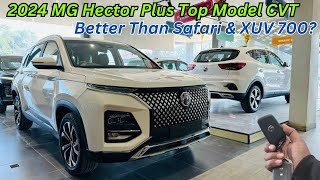 2024 MG Hector Plus Savvy Pro CVT Top Model Full Detailed Review ♥️ New Updates amp Features [upl. by Olrac]