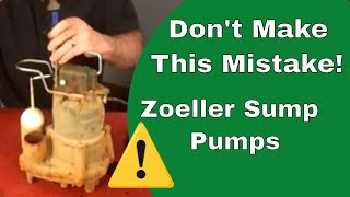 Zoeller Sump Pump Problems [upl. by Zenia]