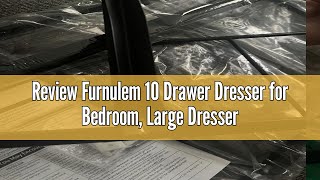 Review Furnulem 10 Drawer Dresser for Bedroom Large Dresser for 55 Long TV StandStorage Organize [upl. by Jennine]