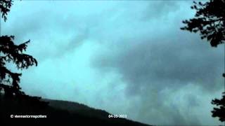 Gewitter bei Aspang 04052013 intense thunderstorm [upl. by Nuzzi740]