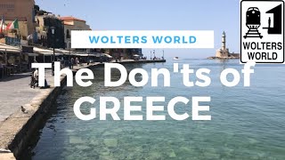 Visit Greece  The DONTs of Visiting Greece [upl. by Aihsyla]