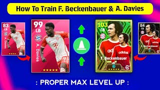 Epic Beckenbauer amp Iconic Davies Best Training Guide 🥶  efootball 2024 ✨ [upl. by Gan]