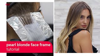 Pearl Blonde Face Framing Highlights Tutorial  Wella Professionals [upl. by Einyaj]