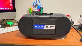 Sony CFD S70 Portable Radio CD Cassette Player  Sony Tape Boombox  Sony Tape Boombox  Sony Radio [upl. by Phoebe]