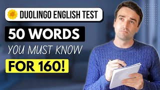 Duolingo English Test 160 VOCABULARY  50 words and phrases YOU NEED TO KNOW [upl. by Cheney]