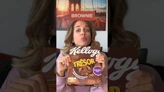 Je goûte les nouvelles céréales Trésor de Kellogg’s goût BROWNIE 🤩😱 [upl. by Bunow]