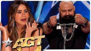 Worlds STRONGEST Man on Americas Got Talent [upl. by Wallis]