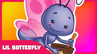 Lil Butterfly  Lottie Dottie Chicken  Kids songs and nursery rhymes in english [upl. by Alyahsat]