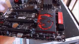 MSI Z87GD65 Gaming  Installing in the PC case [upl. by Kindig]