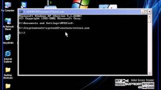 How To Initiate System Restore From Command Prompt In Windows XP [upl. by Hannavahs509]