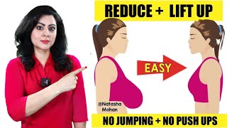 Just 1 Minute Exercise To Reduce Breast Fat  Lift Up Breast Size Naturally In 14 Days 🔥 [upl. by Aerdnac]