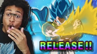 NEW LR Gogeta Blue amp SSJ Broly Summons on Dokkan Battle 9th Anniversary secret summon animation [upl. by Violetta]