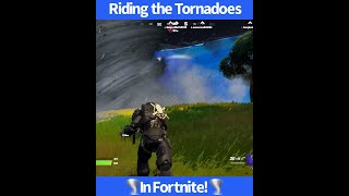 Riding a Tornado in Fortnite Chapter 3 gaming fortnite [upl. by Rumpf]