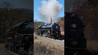 Reading amp Northern Steam Engine 2102 leads a Fall Foliage Train [upl. by Clellan]