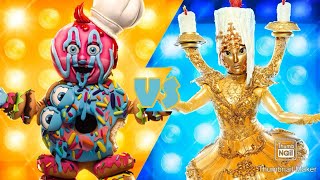 Donut amp Candelabra Sing quotWantedquot By Hunter Hayes  Masked Singer  S10 E11 [upl. by Rochette393]