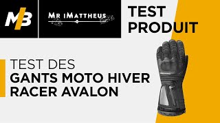 Test des gants moto hiver Racer Avalon lessai vidéo par Matt Adventure [upl. by Aillicsirp499]