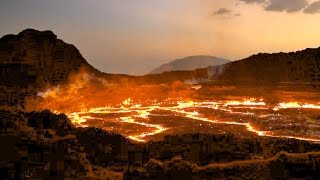 ERTA ALE VOLCANO  EFFUSIVE ERUPTION  Afar Desert Ethiopia [upl. by Alyat]