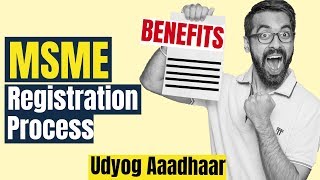 📃MSME  UDYOG AADHAAR Registration Process amp Benefits ✅ Hindi  Do in 5 mins [upl. by Alguire]